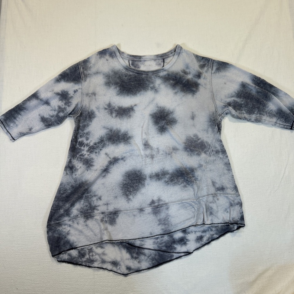 Calvin Klein Performance Women Tunic Lightweight Sweater Gray Tye Dye XL